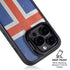 Iceland Flag Distressed iPhone 15 Pro Kickstand Case